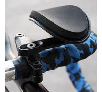 FUANA For Road and Mountain Bikes Split Adjustable Aerobars with Hand Guards 220mm Diameter Aluminum Alloy Handlebar Rest for 40cm Length 690g Bike Repair Kit