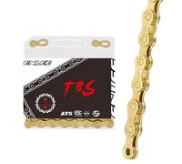 FUANA Gold Bicycle Chain for 6 7 8 9 10 11 12 Speed Road Mountain Bike, High Strength Steel with Anti-Rust Plating, forT8S T9S T10S T11S T12S Models Bike Repair Kit