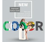 FUANA Green Screen Photography Background for Studio Portrait 1x1.5m or 1x3m Washable Cotton Polyester Blend Non-Reflective Thickened Fabric Earphone Cable