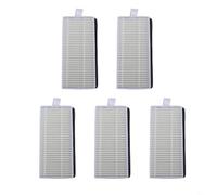FUANA HEPA Dust Box Filter Element Replacement For Cecotec for CONGA M50 And M50 for X-TREME Vacuum Cleaner, Washable White, 5 Pieces
