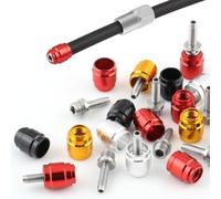 FUANA Hose Fitting Kit 10pcs Olive 10pcs Insert with Wrench for SRAM for Red 22 for Rival 1 for Force 1 Compatible Hydraulic Brakes Bike Repair Kit