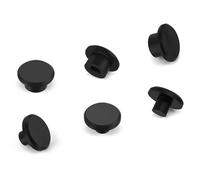 FUANA Hydraulic Brake Caliper Bleeder Cap with Silicone Bike Bleed Screw Dust Cover for R7170 R8170 R9270 Road Cycling, Black Set of 8(Bleed Screw Cap)
