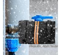 FUANA Insulated Outdoor Tap Cover 2 Pack, Waterproof Freeze Protection for Garden Faucets with Reflective Strip, 210D Oxford Fabric Door Lock