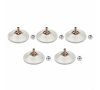FUANA Large Suction Cups with M6 Nut Thumb Screw PVC Pad Suckers for Smooth Surfaces Kitchen Bathroom 55mm(Transparent)