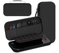 FUANA Lightweight EVA Storage Bag for for switch2 Console with Velvet Interior Lining and Hard Outer Shell Designed to from Falls and Scratches (for Switch 2 Black)