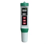 FUANA Multifunctional 5-in-1 pH Meter, Digital Water Quality Test Pen with LCD Display for Pools Aquariums, Measures pH Salinity Temperature, Easy Calibration