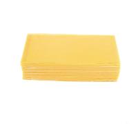 FUANA Natural Beeswax Sheets For Candle Making 30 Pack Pure Wax Foundation For Bee Frames 415X195mm DIY Hive Supplies