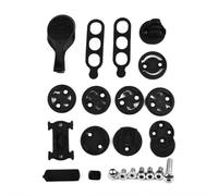 FUANA Odometer Mount for Garmin for Bryton Computer, Aluminum Alloy Handlebar Bracket with Replaceable Base, Black 8 cm