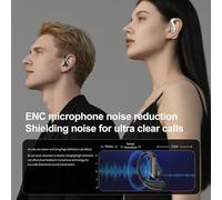 FUANA Open-Ear Wireless Translation Headphones for YJ55 AI, 164-Language Real-Time Translator with 58H Battery, Lightweight 5g Comfort Fit Earphone Cable