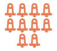 FUANA Pack of 10 Tool Hooks, Wall Mount Organizer to Keep Your Garage Tidy and Organized (D)