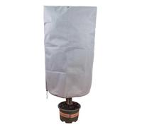 FUANA Plant Protection Cover for Frost and Wind, 70 g Non-Woven Fabric Garden Fleece Jacket with Drawstring, Grey - Size 1M x 1.5M 1Mx1.5M