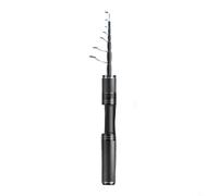 FUANA Portable Carbon Fiber Fishing Rod 1.5M/1.8M Telescopic UL Lure Rod with K-Guide Rings for Urban Stream(1.8m)