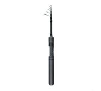 FUANA Portable Carbon Fiber Fishing Rod 1.5M/1.8M Telescopic UL Lure Rod with K-Guide Rings for Urban Stream(1.5m)