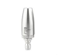 FUANA Pressure Washer Turbo 360° Rotating Nozzle Stainless Steel Spray Tip 1/4 Quick Connect for Cleaning(050)