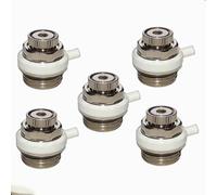 FUANA Radiator Air Vent Valve 1/2" for BSP, Auto Cut-Off Self-Bleeding with Shut-Off Cap, 3 Operating Modes, 1/2/3/5 Pcs Radiator Accessories