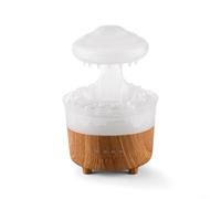 FUANA Raindrop Humidifier, Aroma Diffuser Mushroom Rain Lamp Humidifier With 7 Colors Led Mist Discharge Air Humidifier for Home Bedroom (White)