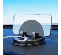 FUANA Reliable Dashboard Phone Holder with 360 Degree Rotatable Function for Vehicles (Black)