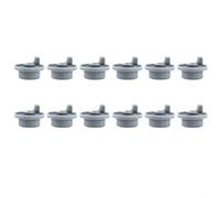 FUANA Replacement Bottom Basket Wheels for Dishwashers for Siemens for bosch 12 Grey Plastic Rollers (C)