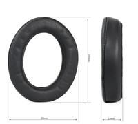 FUANA Replacement Earpads for Sennheiser HD490 PRO and HD 490 PRO Plus, Black Velvet and Sheepskin, 8.8 x 10.5 x 2.5 cm, 2-Pack Earphone Cable