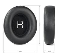 FUANA Replacement Earpads for Shure AONIC 50 Gen 1 and Gen 2, Protein Leather with Memory Foam, Black Earphone Cable
