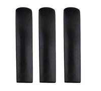 FUANA Resin Plastic Saxophone Reed 2.5 Strength for Alto Sax, 3 Pack, Compatible with for woodwind Instruments, Black/White/Grey Black