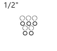 FUANA Retainer Rings with O-for Ring Pneumatic Wrenches 5 Sets Compatible with 3/8",1/2",3/4",and 1" Socket Drives