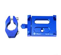 FUANA Robust Aluminium Phone Stand for Electric Scooter Vibration Resistant and Scratch Proof Design (Blue)