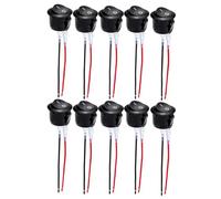 FUANA Rocker Switch 10 Pack 2 Pin with Wiring for Cars Boats for Motorcycles