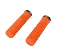 FUANA Rubber Mountain Bike Grips for MTB Handlebars, 135mm, Ergonomic Non-Slip Design, Soft High-Density Rubber with Locking End, for Cycling Comfort Bike Repair Kit