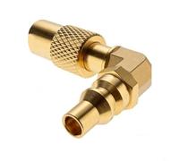 FUANA RV Propane Elbow Adapter 90 Degree Brass Quick Connect Fitting for 17 22 Inch Portable Griddles Outdoor Cooking Gas Hose