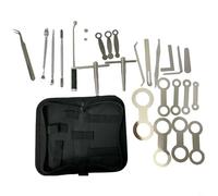 FUANA Saxophone Repair Tool Kit With Storage Box for Woodwind Instruments Trombone Flute Oboe Clarinet Trumpet Professional Maintenance Set Steel Parts