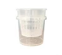 FUANA Self-Watering Phalaenopsis Orchid Pots Plastic Flower Pot Pots for Indoor with Drainage Maintains(Diameter 14cm inner basin + cover basin)