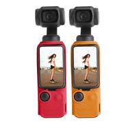 FUANA Silicone Case for DJI Osmo Pocket 3, Non-Slip Protective Cover with Snug Fit, Heat Dissipation Design, for DJI Osmo Pocket 3 Camera - Black Earphone Cable