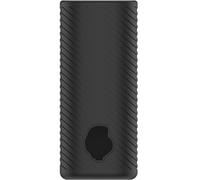 FUANA Silicone Case for Skullcandy Dime-Evo, Shock Resistant and Scratch Proof with Precise Cutouts, Lightweight Protective Cover, Black Earphone Cable