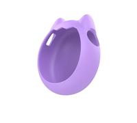 FUANA Silicone Case for Tamagotchi Paradise with Lanyard and Screen Protector, Built-in Display Protection, for Pet Machine Connection Model, Blue/Purple/Pink Earphone Cable