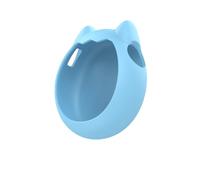 FUANA Silicone Case for Tamagotchi Paradise with Screen Protector and Lanyard, for Pet Machine Connection Model, Blue/Purple/Pink Earphone Cable