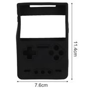 FUANA Silicone Case for TRIMUI BRICK, Soft Anti-Scratch Protection with Custom Fit 11.4 * 7.6 * 2.4cm, Lightweight Portable Design, Black Earphone Cable