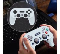 FUANA Silicone Protective Case for 8BitDo Pro3 BT Controller, Shockproof Waterproof Cover with 360-Degree Protection, Sweat Resistant, Easy Clean, Black Earphone Cable