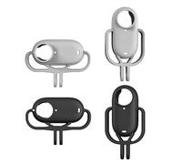 FUANA Silicone Protective Case for Go 3 and for Go 3S Camera, Shockproof Waterproof Cover with Compact Design, 7.2 x 5.2 x 2.4 cm, for Grey or Black Earphone Cable