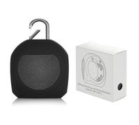 FUANA Silicone Speaker Protective Cover for JBL Clip3, Shockproof Waterproof Portable Design with Key Shape Button Display, 10.3 * 10.2 * 4.5cm Earphone Cable