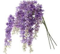 FUANA Silk Purple Wisteria Artificial Flowers Garland, 40 in Hanging Floral Decor Home, Wedding & Party (Fake Wisteria Plant) Purple
