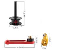 FUANA Single Speed Chain Tensioner for Bike with Torque Regulator, CNC Machined Aluminum Alloy for Mountain Bikes, 76.2x41.7mm Bike Repair Kit