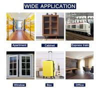 FUANA Smart Fingerprint Door Lock for Electronic Handle, Digital Password Key, APP Control, Tuya Compatible, Black Door Lock