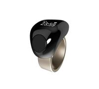 FUANA Smart Rechargeable Tasbih Counter Ring for Waterproof Use with LED Display 0.42 inch, Magnetic Charging, 45mAh Battery, 18/20/22mm Earphone Cable