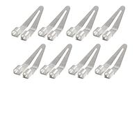 FUANA Smooth for Replacement Tip Set (8 pcs) Plastic Soldering Iron - Silver Metal Welding Head Compatible with for PP Pipes,for Auto for Fenders & Washing Machine Drums