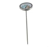 FUANA Soil Thermometer Compost Temperature Probe Stainless Steel Garden Meter for Plant Growth Frost Protection Greenhouse Farming 200mm Long(earthworms)