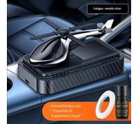 FUANA Solar Powered Car Fragrance Diffuser with Aircraft Design, Long-Lasting Aromatherapy Air Freshener for Vehicle Interior, ABS Material, Red