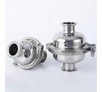 FUANA Spherical Filter Valve 100 Mesh for 38/51mm Pipes, S304 Stainless Steel with Tri-Clamp 1.5/2, Polished for Sanitary Use in Brewing and Food Processing Door Lock