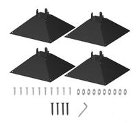 FUANA Squirrel Proof Metal Baffle Protector For 4x4 Wooden Poles Square Weatherproof Bird Feeder Baffle for Protect Hanging Bird Feeders