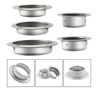 FUANA Stainless Steel Flanged Spigot for Ventilation Systems, 304 Metal Ducting Connector for Hydroponics Extractor Fans, 75mm/100mm/150mm Silver Radiator Accessories